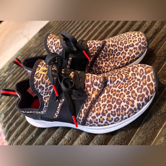 Leopard Print New Balance Sneakers - Picture 2 of 7
